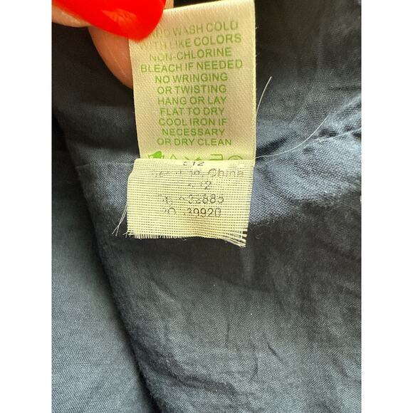 Lilly Pulitzer Tylar One-Shoulder Mini Dress Navy White &‎ Gold Striped Size 6 - Picture 11 of 11